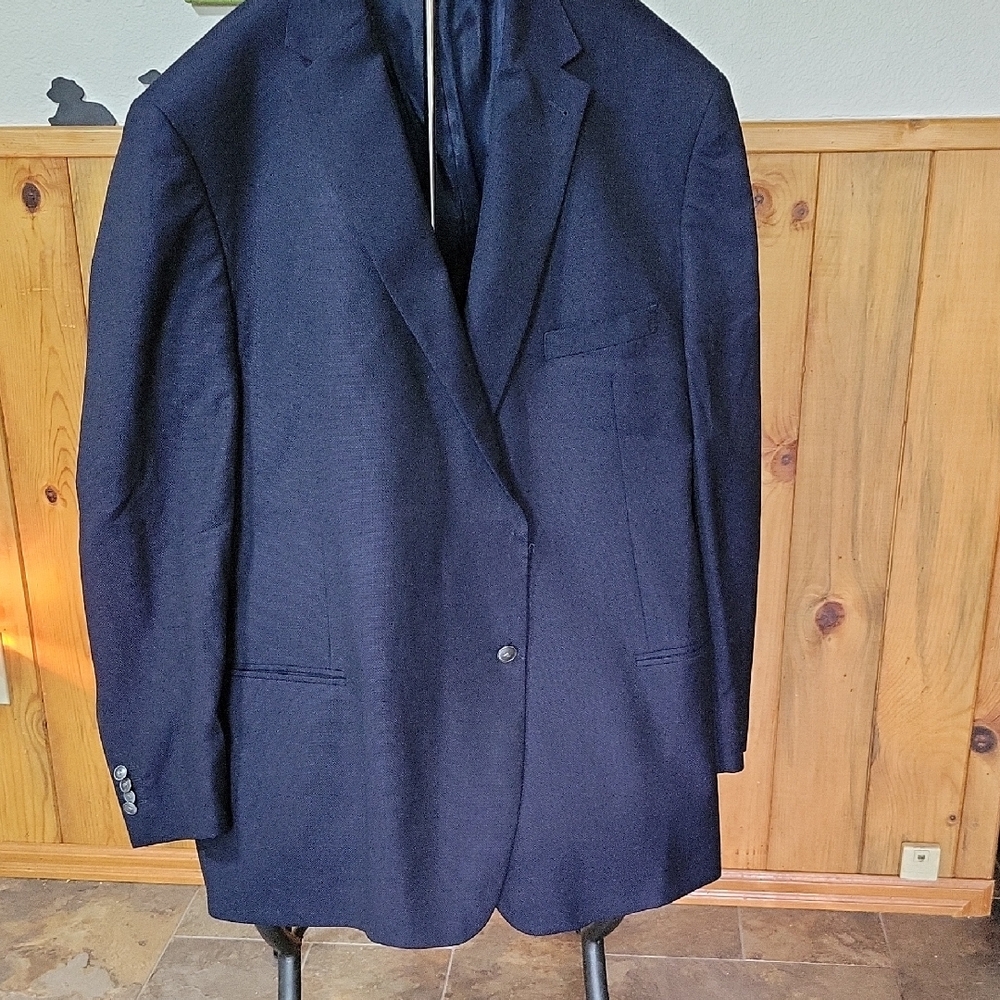 Joseph Abboud Blue Sport Coat Single-Breasted Wool Blend